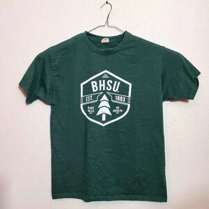 BHSU Black Hills State University T-Shirt XL Yellow Jackets South Dakota Green